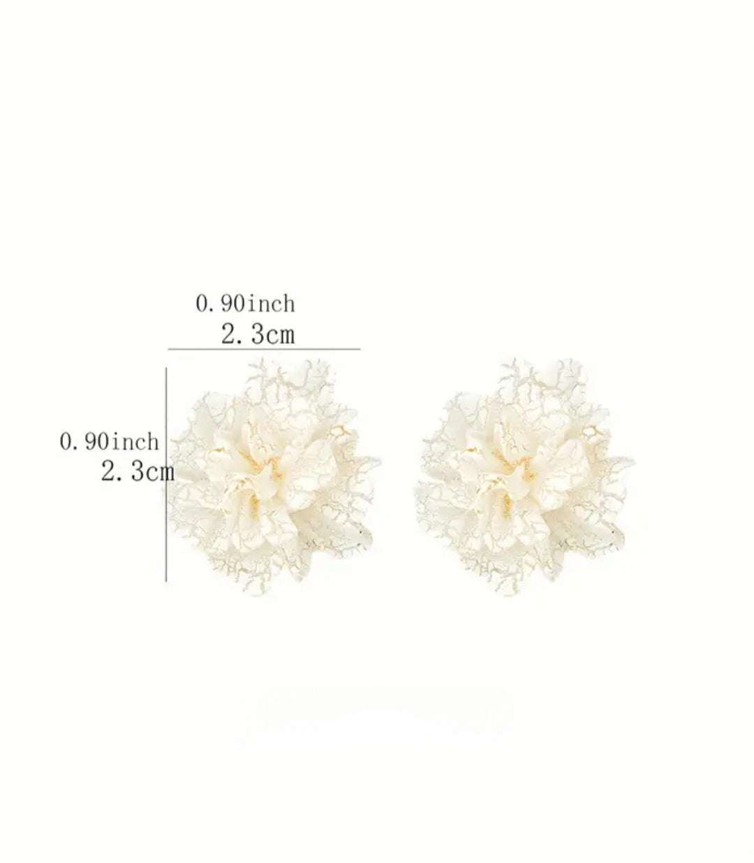 MoUi. New Floral Frosted Stud