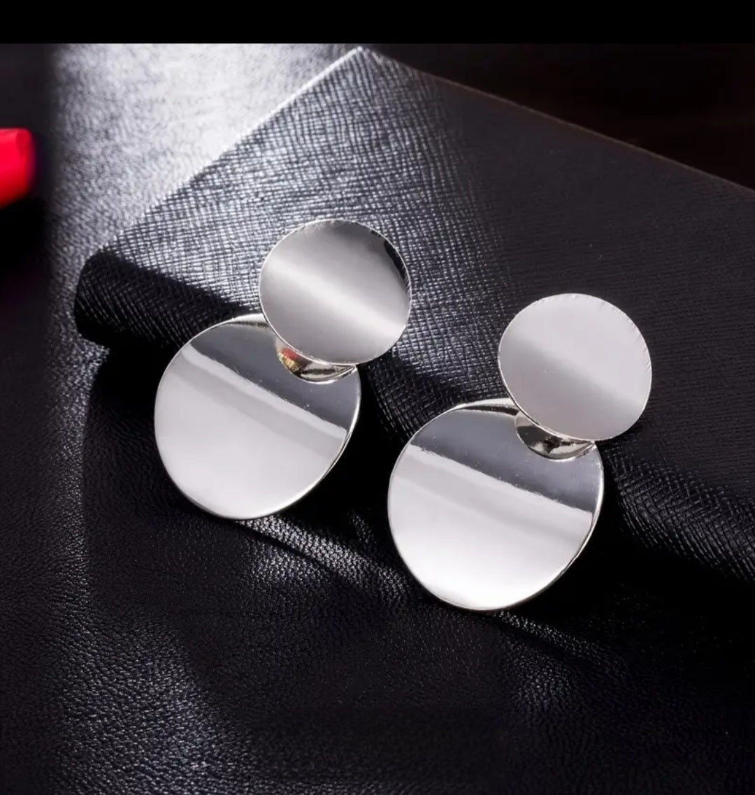 MoUi. New Geometric Circular Discs Silver