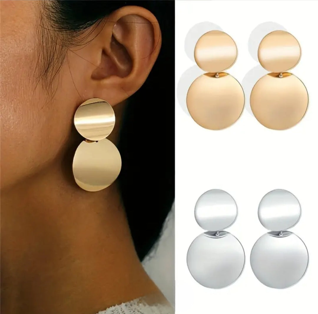 MoUi. New Geometric Circular Discs Silver