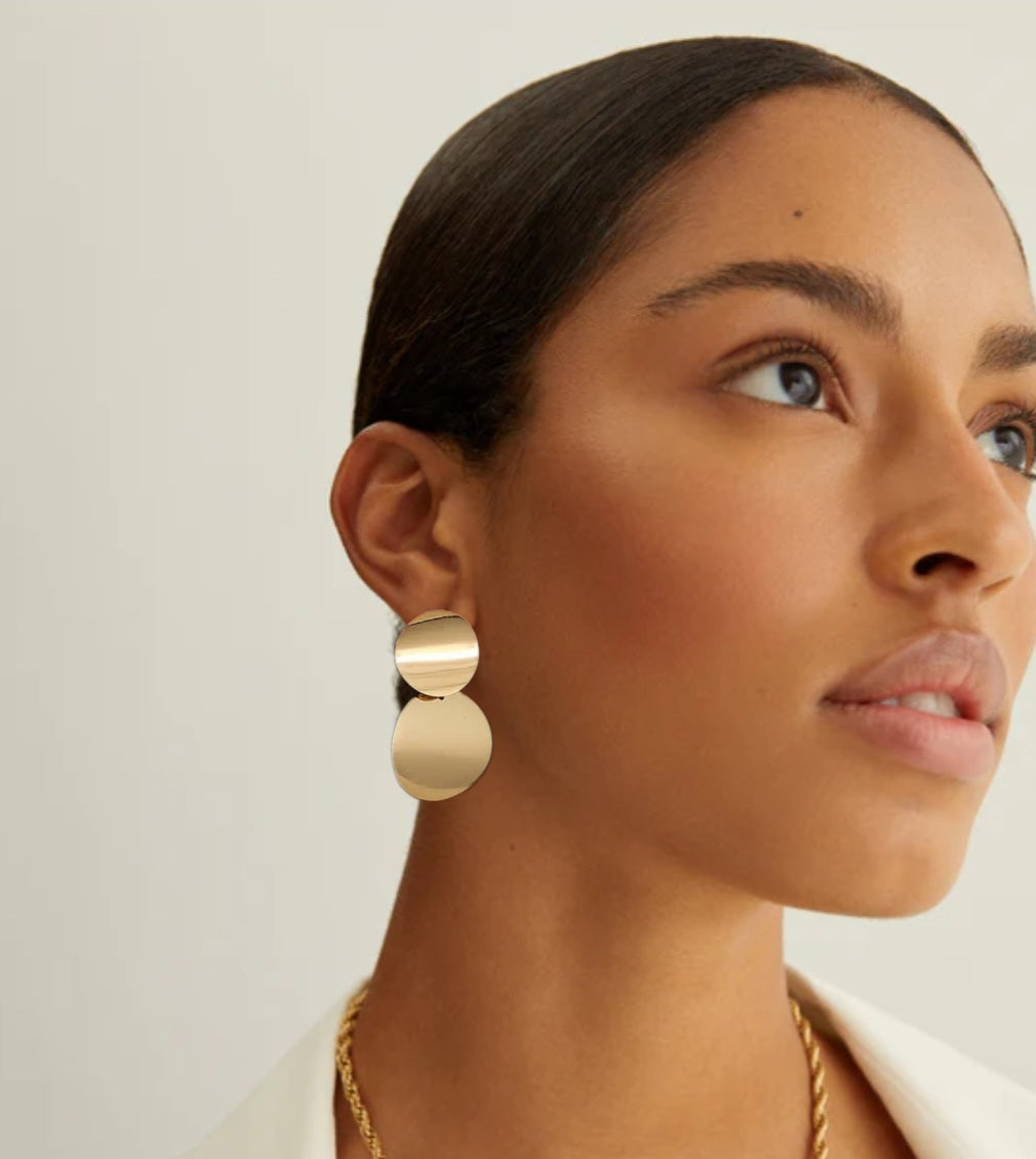 MoUi. New Geometric Circular Discs Gold