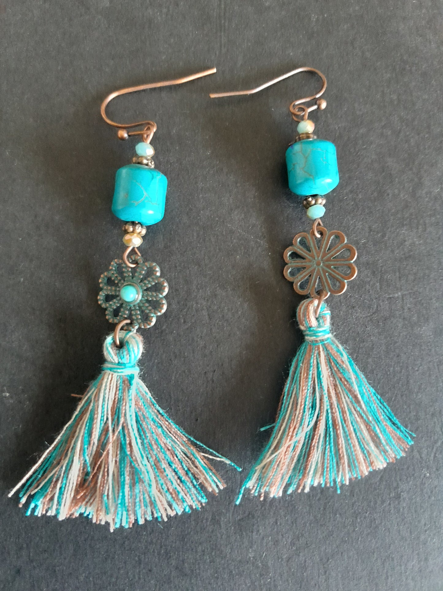 Cute Aqua Acrylic Dangle