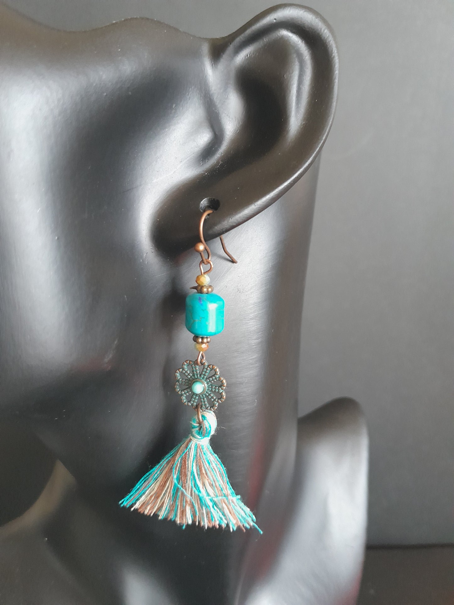 Cute Aqua Acrylic Dangle
