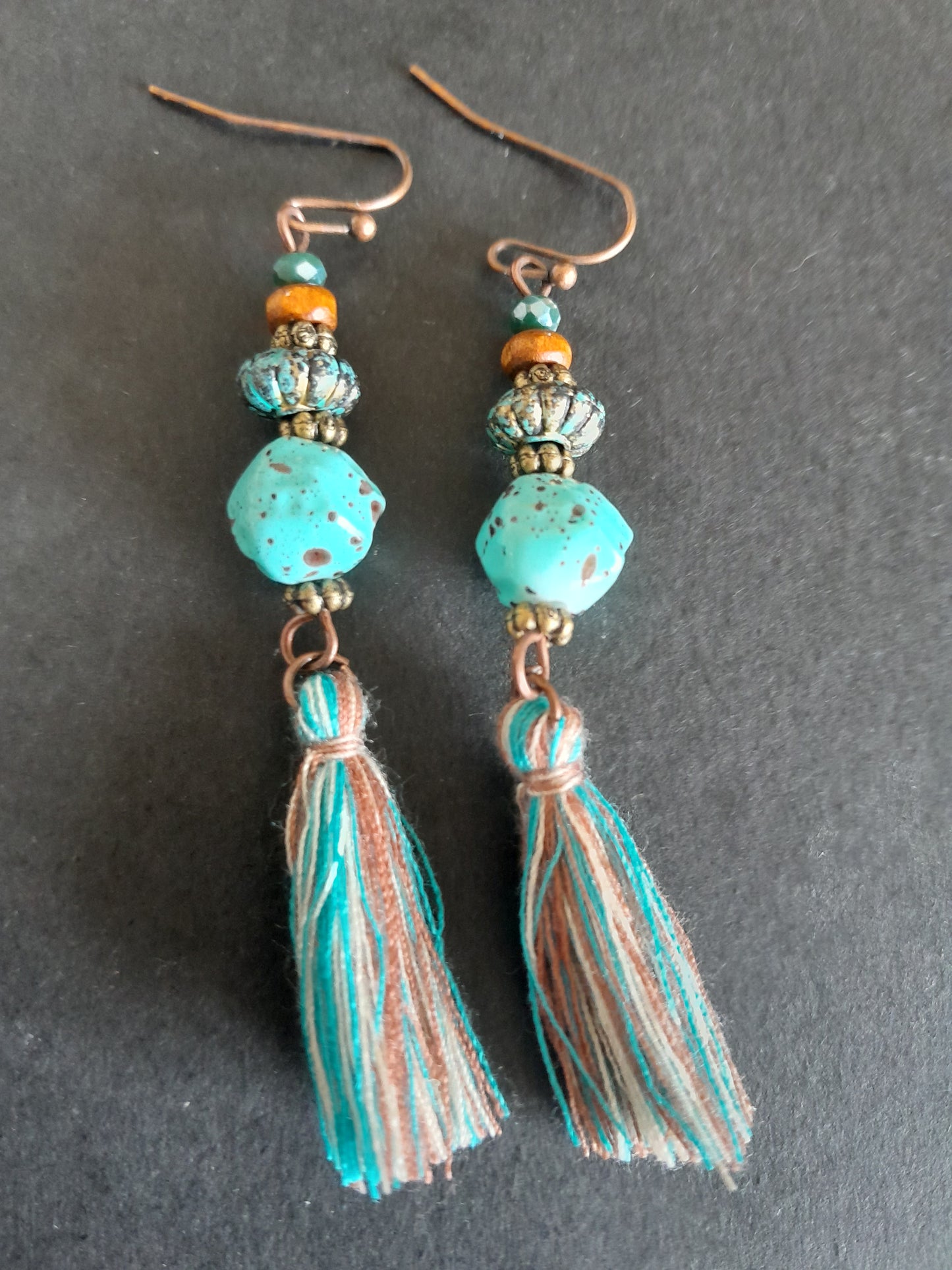 MoUi. Charming Aqua Acrylic Dangle