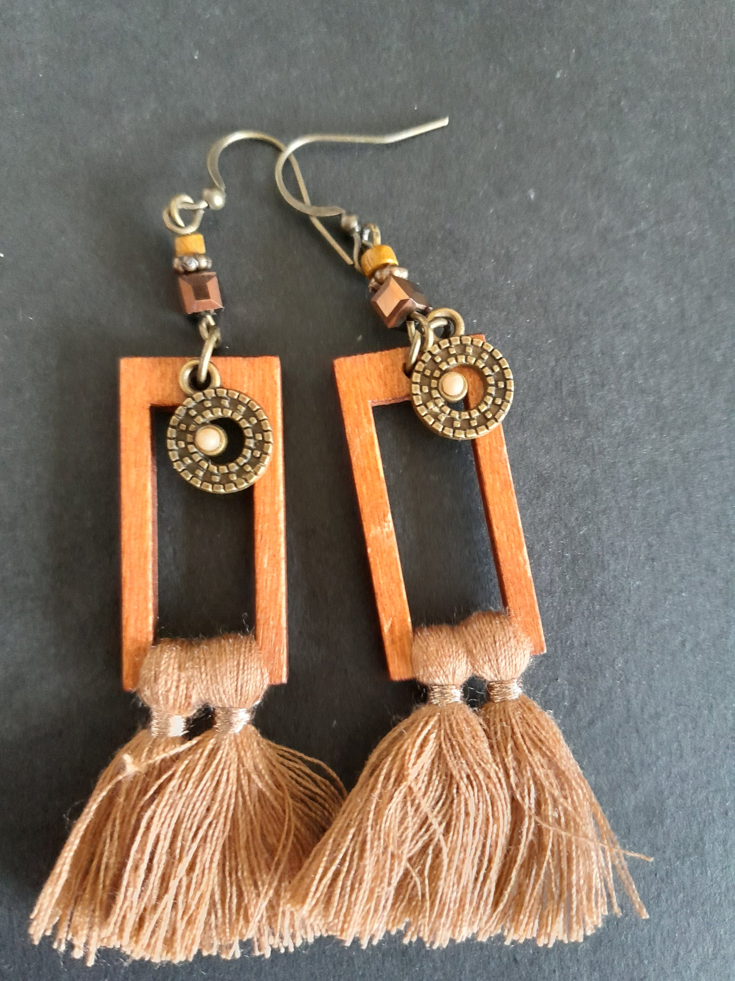 MoUi. Gorgeous Wooden Copper Dangle
