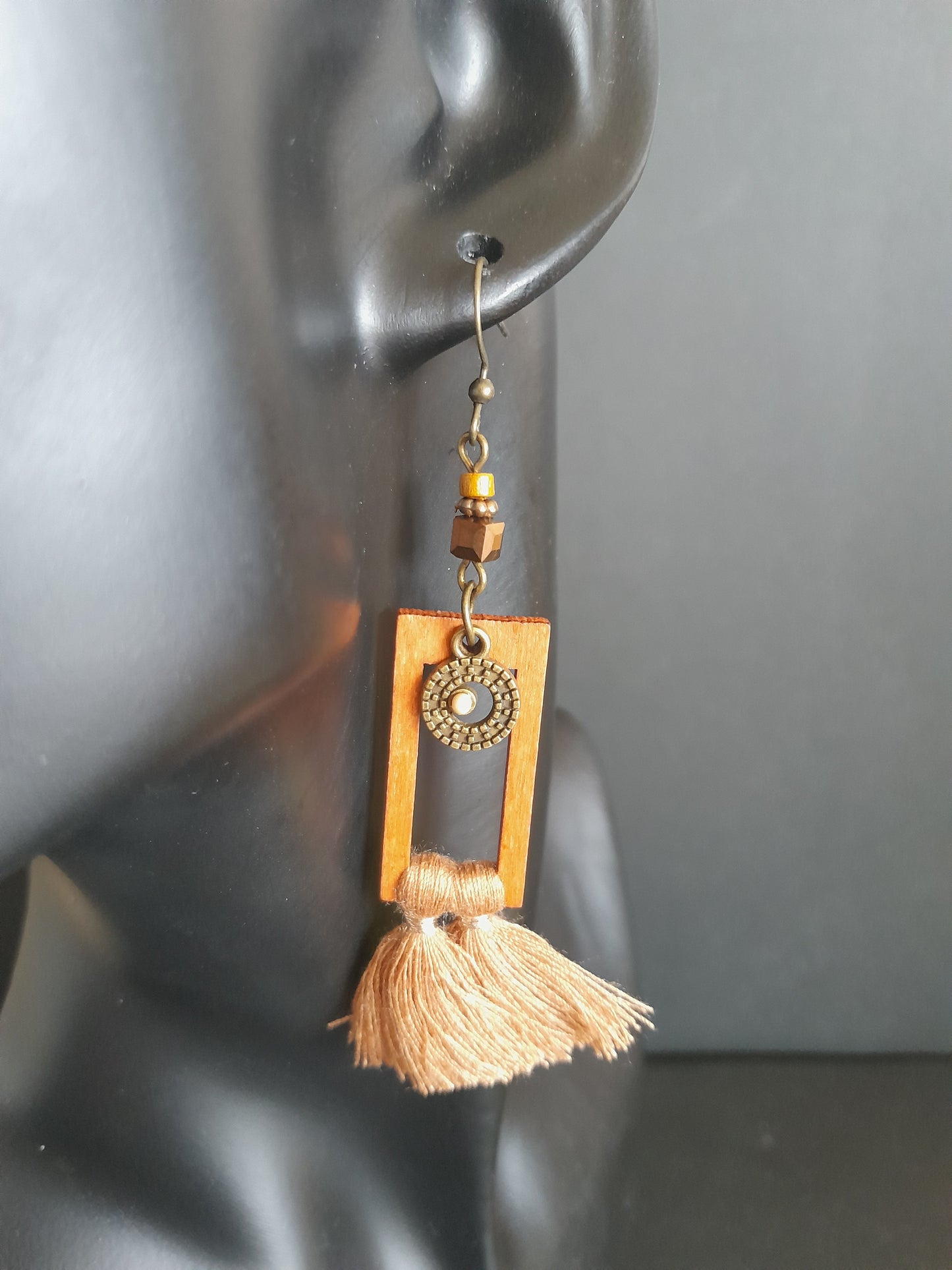 MoUi. Gorgeous Wooden Copper Dangle