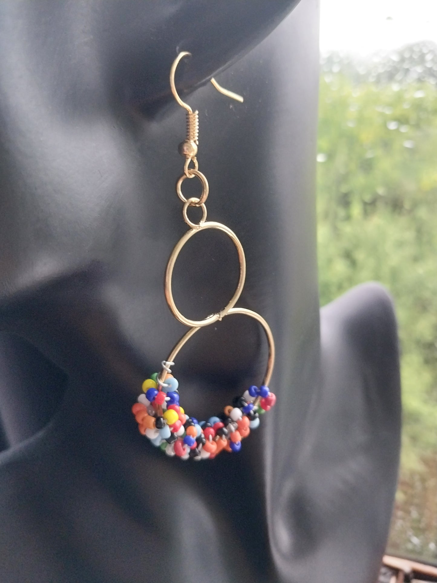 MoUi. Fun Sprinkles Colour Hoop Dangle