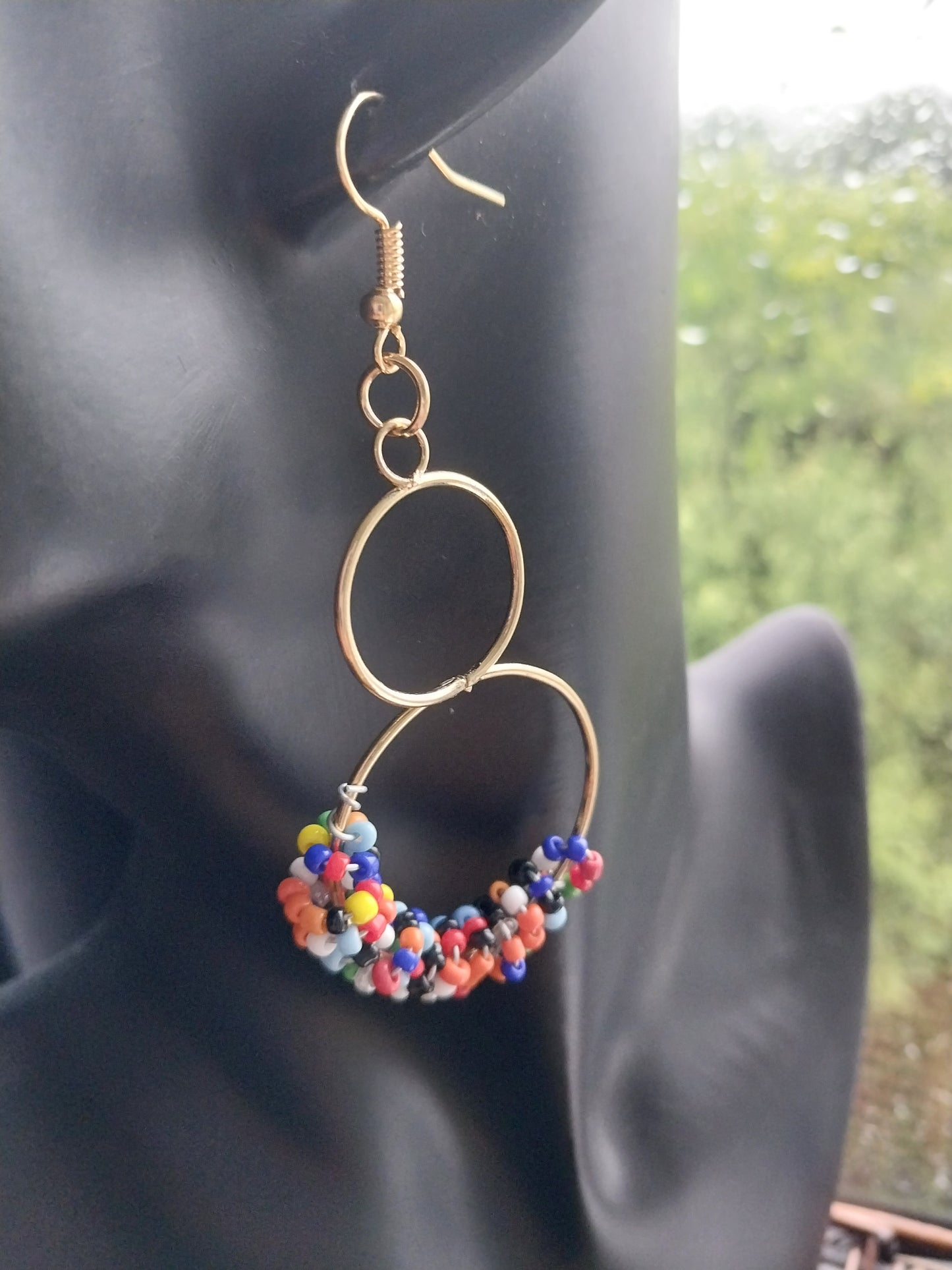 MoUi. Fun Sprinkles Colour Hoop Dangle