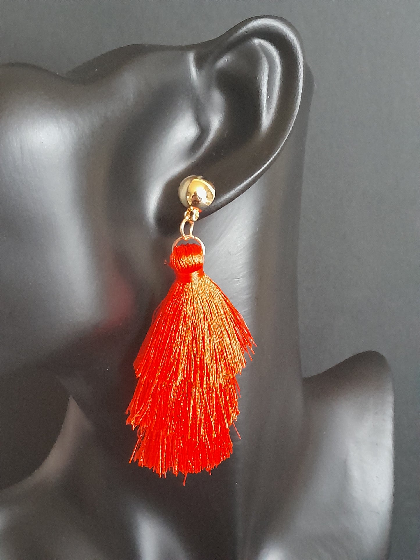 Ravishing Red Cotton Tiered Drop
