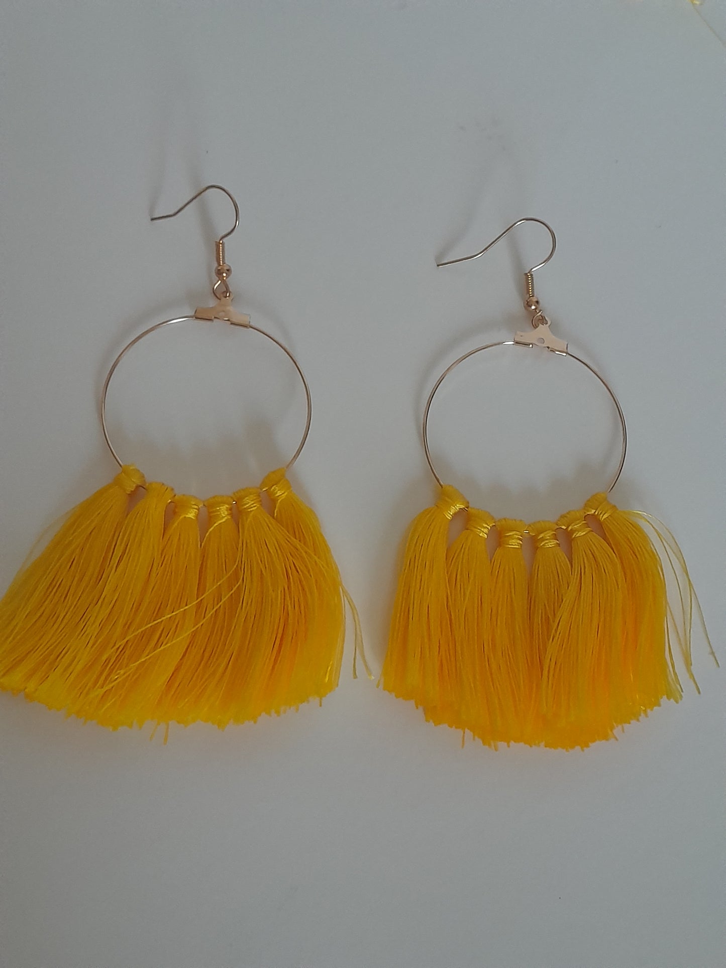 MoUi. Foxy Yellow and Gold Cotton Dangle