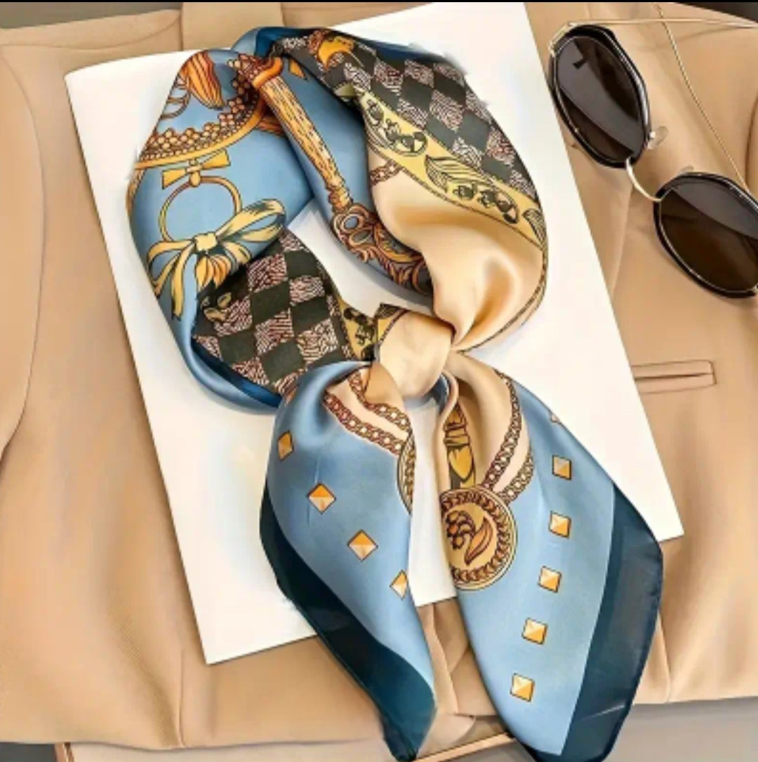MoUi. New Luxury Baroque Print Scarf
