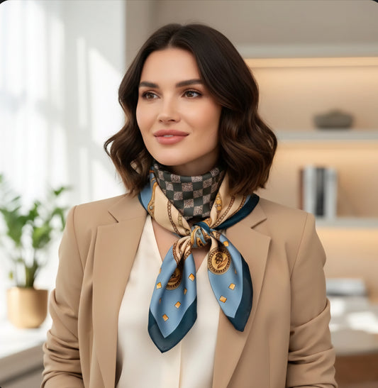 MoUi. New Luxury Baroque Print Scarf