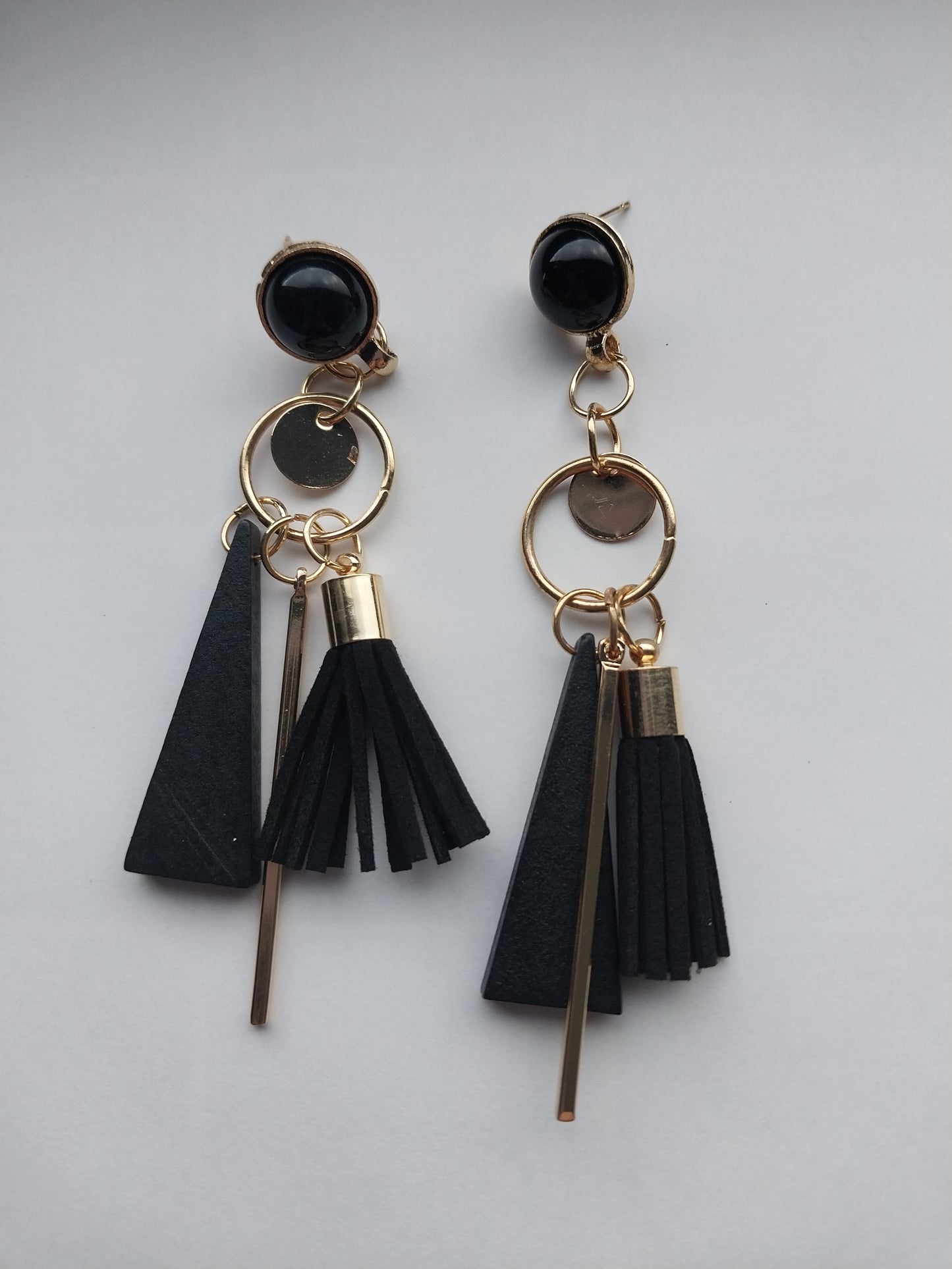 MoUi. Ravishing Black and Gold Dangle