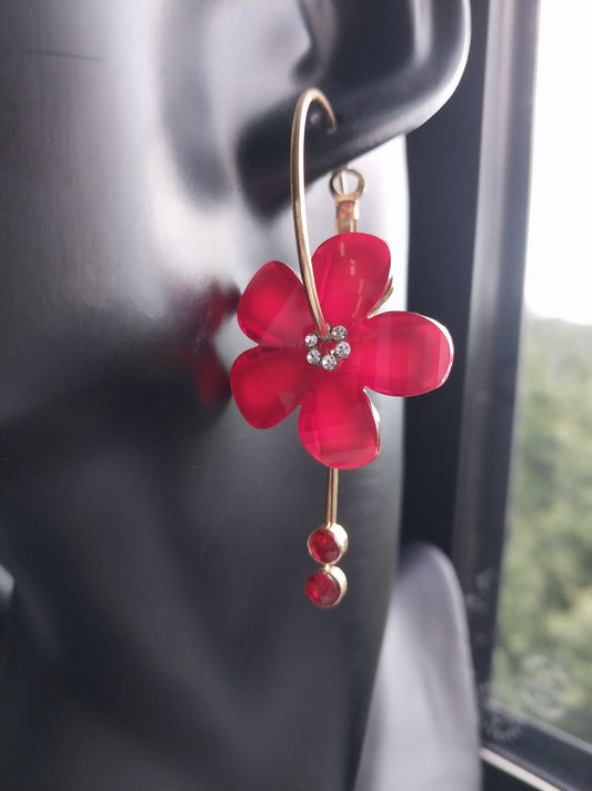 MoUi. Simple beauty Red Flower Drop